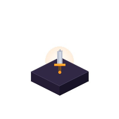 Pedestal with Excalibur